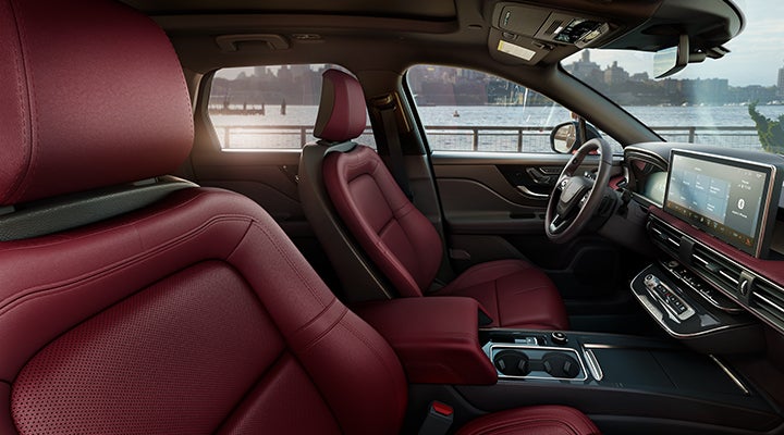 The available Perfect Position front seats in the 2024 Lincoln Corsair® SUV are shown. | Lincoln Demo 3 in Wooster OH