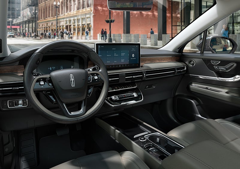 The interior dashboard of 2024 Lincoln Corsair® SUV is shown here. | Lincoln Demo 3 in Wooster OH